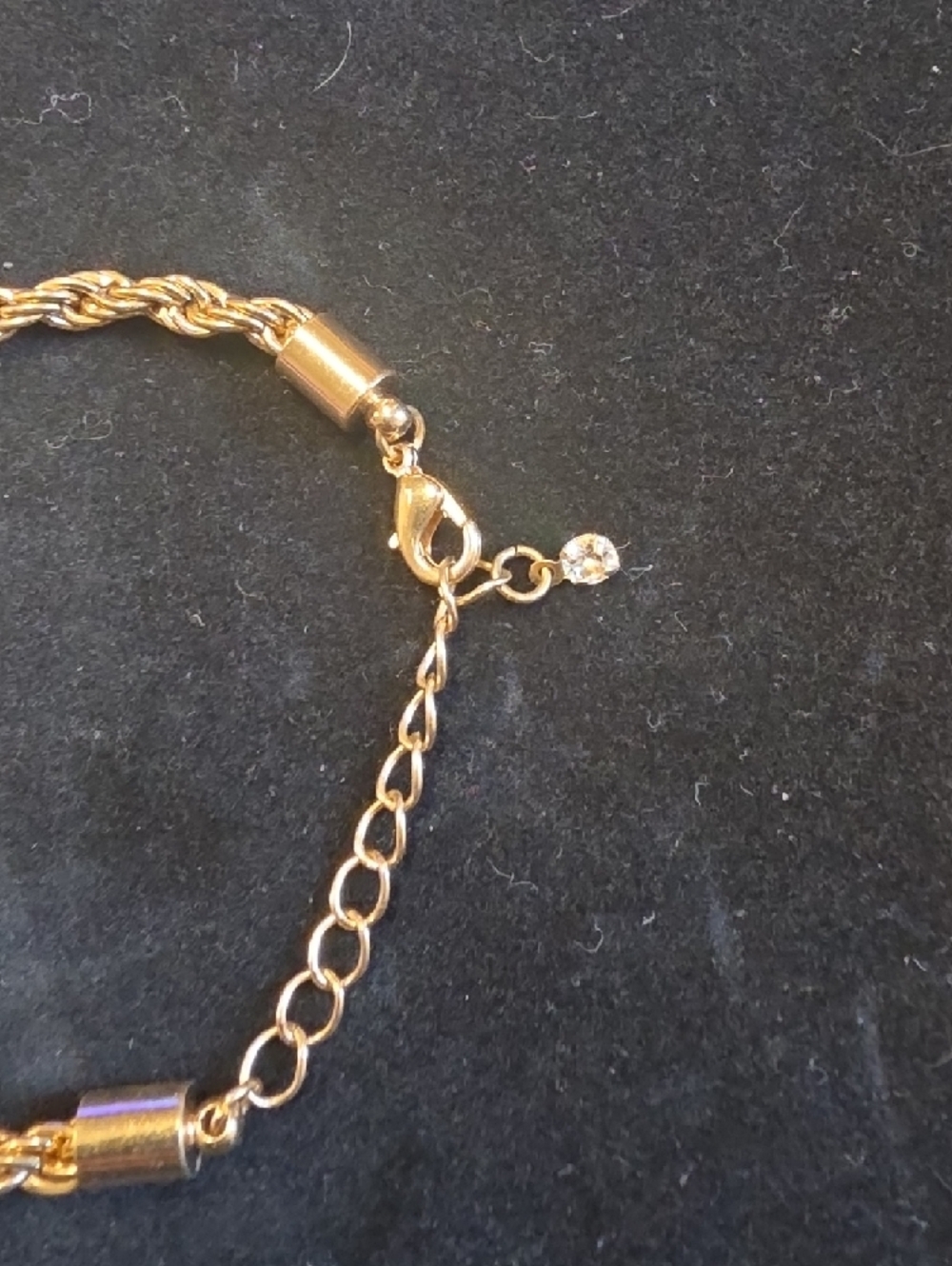 Gold Rope Chain Bracelet for Women - Elegant Twist Link - Picture 2 of 3
